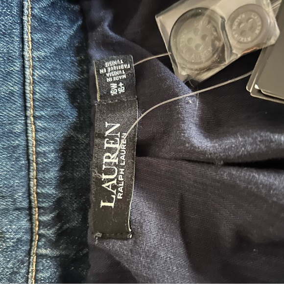 NWT Ralph Lauren Denim Blazer with Lace Accents - Picture 8 of 11